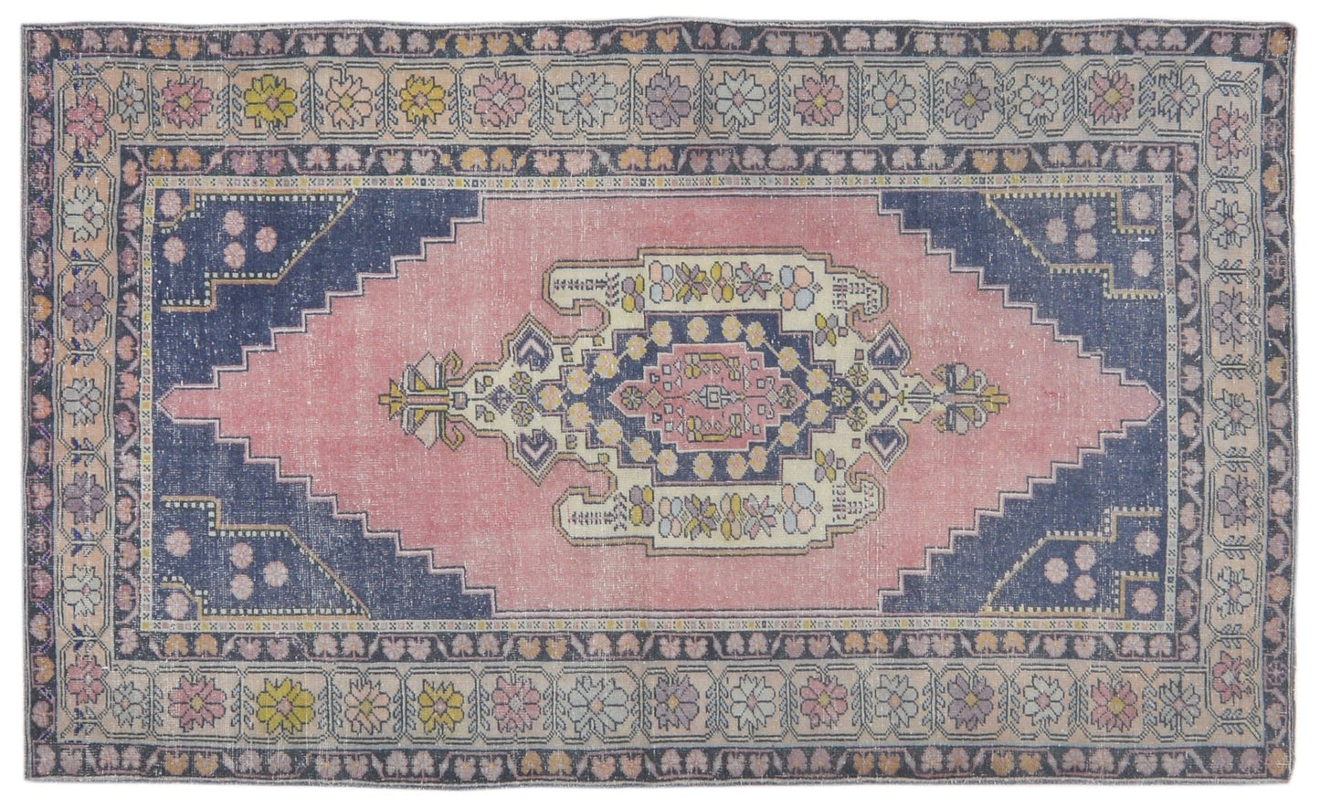 Vintage Turkish 5' x 8' Rug