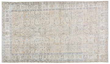 Vintage Turkish Whitewash rug 5'5