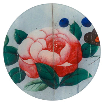 18c Fan Detail- Rose and Berries 7