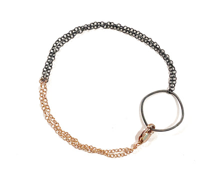 Colleen Mauer Designs | Rectangle & Delicate Chain Bracelet