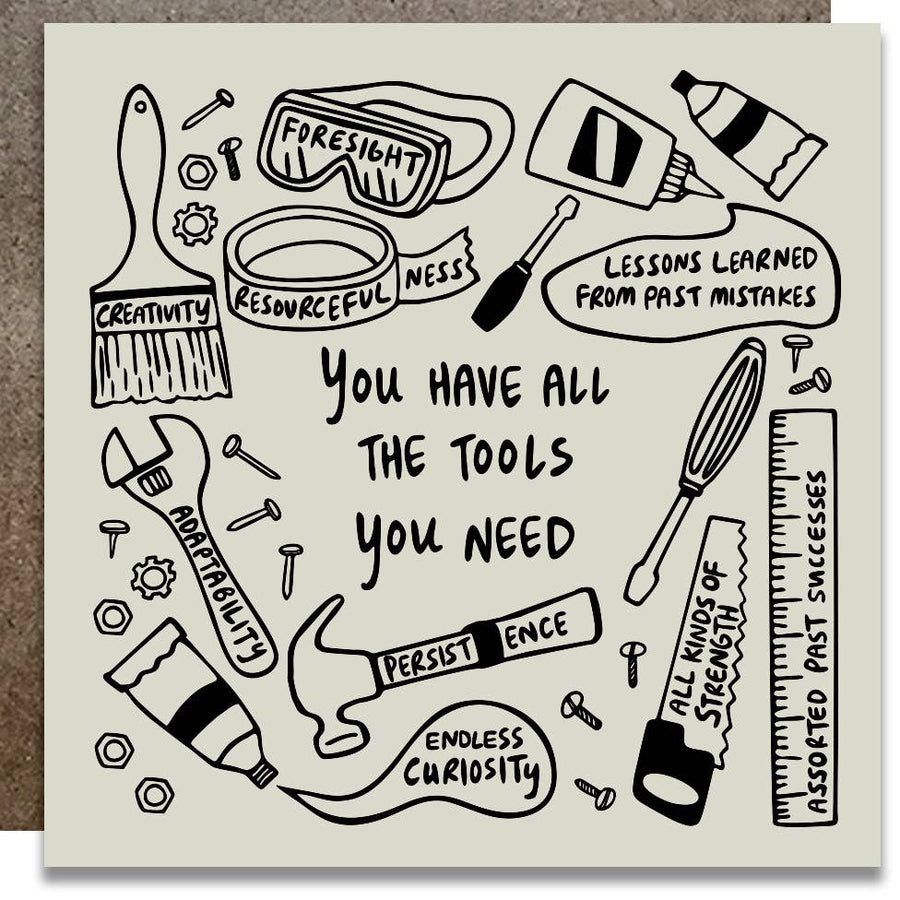You Have All The Tools You Need Letterpress Card