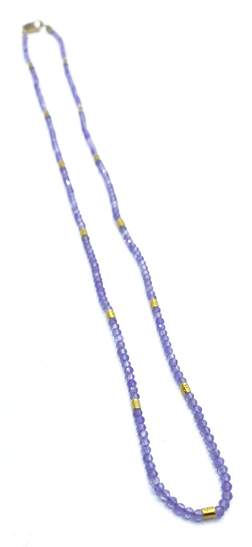 Debbie Fisher | Amethyst and Gold Vermeil Bead Necklace