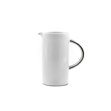 Tinge Clay Pitcher (White)