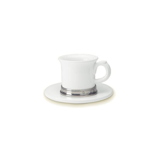 Match Pewter | Convivio Espresso Cup with Saucer