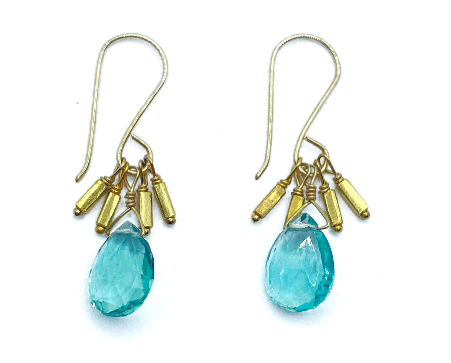 Debbie Fisher | Flourite and Gold Vermeil Earrings