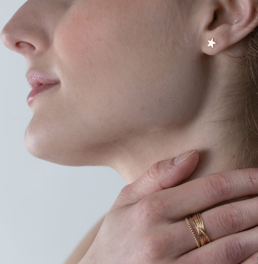 Selah Vie NYC | Star & Moon Earrings