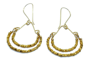 Debbie Fisher | Gold Vermeil Bead Earrings