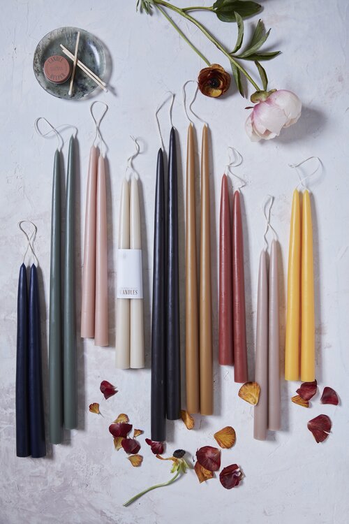 The Floral Society Beeswax Assorted 12" Taper Candles - Thumbnail 4