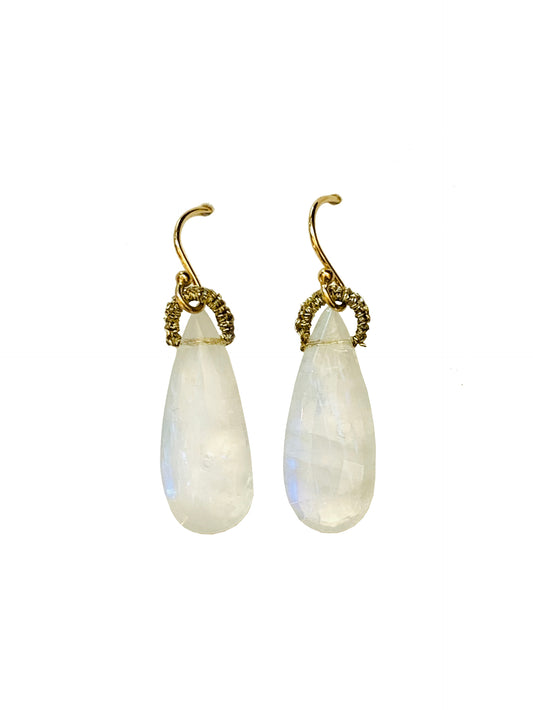 DANIELLE WELMOND | Woven Gold Cord with Moonstone