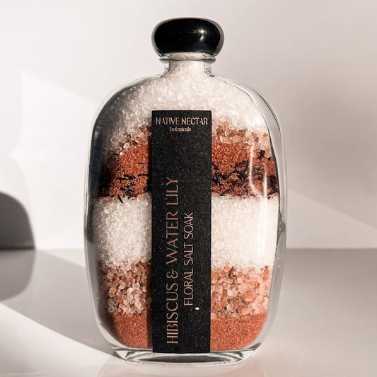 NATIVE NECTAR | Hibiscus + Waterlily Floral Salt Soak