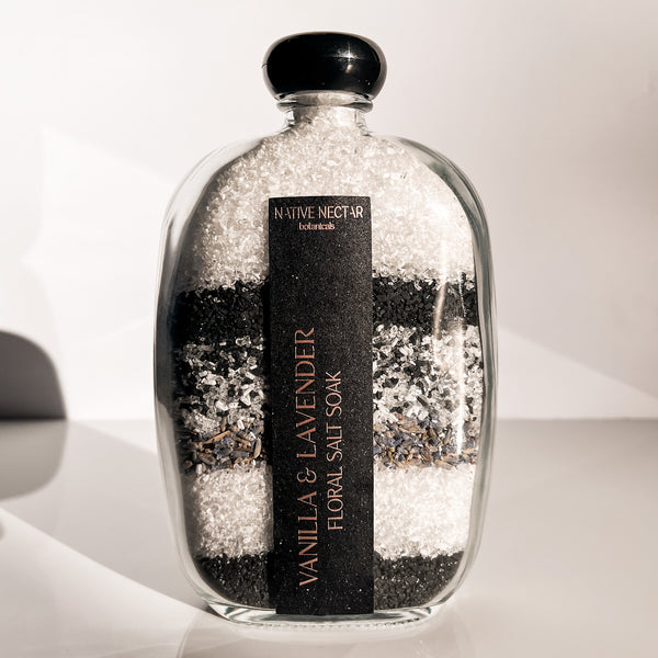 VANILLA + LAVENDER FLORAL SALT SOAK