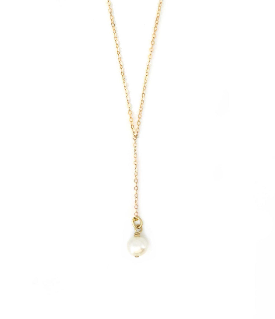 Selah Vie NYC | Pearl Lariat Necklace