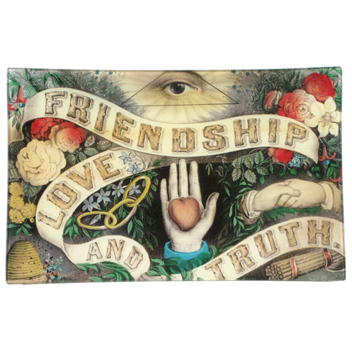 John Derian | Friendship Love Truth Letter 9x14 Tray