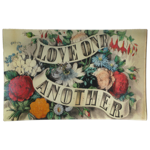 John Derian | Love One Another Letter 9x14 Tray