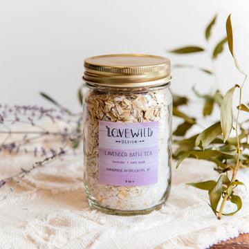 Large Lavender Bath Tea