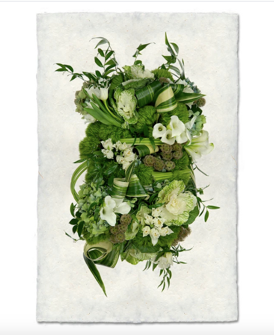 GREEN AND WHITE COLLECTIVE FLORAL