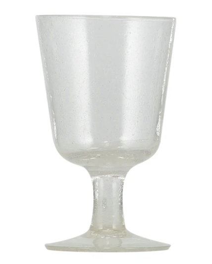 Pearl White Handmade Wine Glass