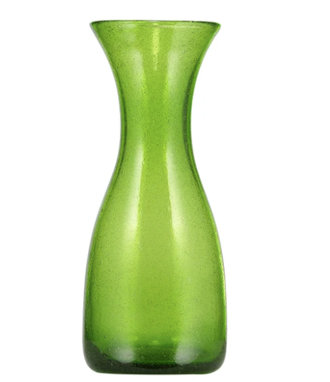 Apple Green Handmade Glass Carafe 1 Litre / 1 Quart