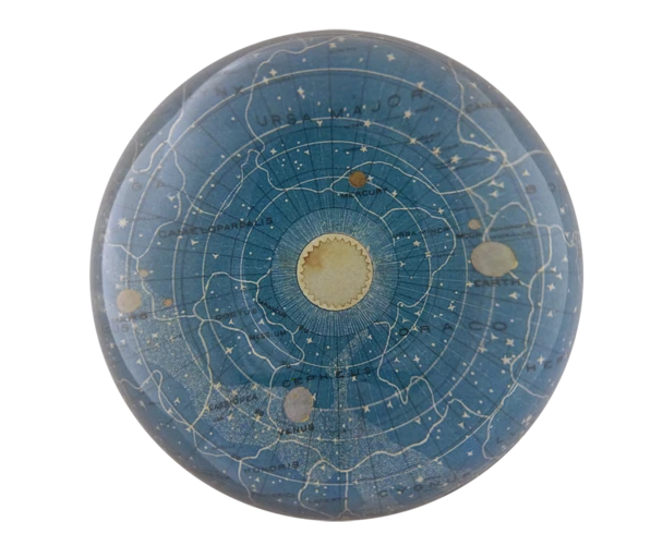 John Derain | Blue Universe Dome Paperweight