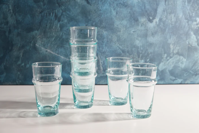 Moroccan Beldi Glassware- Clear