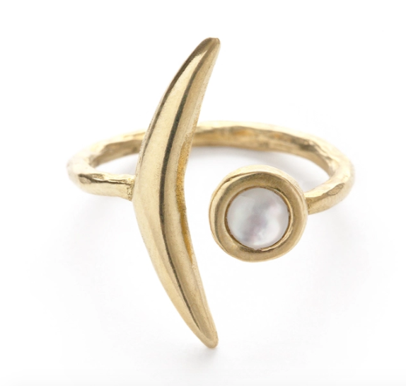 Waning Crescent Ring