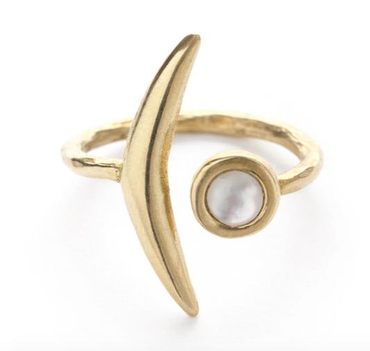 Waning Crescent Ring