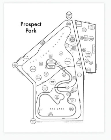 PROSPECT PARK MAP PRINT