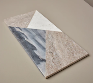 Geometric Marble Rectangular Board