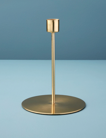 Gold Taper Candle Holder, tall
