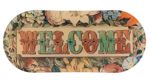 Welcome 6 x 12" Oblong Tray