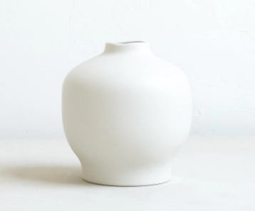 Ceramic Blossom Vase, Wide