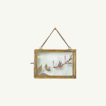 Brass Hanging Photo Frame