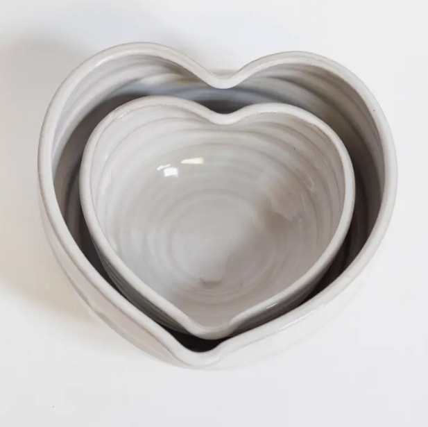 Handmade Heart Bowls