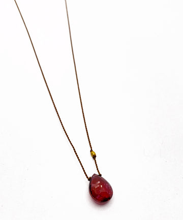 MARGARET SOLOW | DEEP RED TOURMALINE NECKLACE