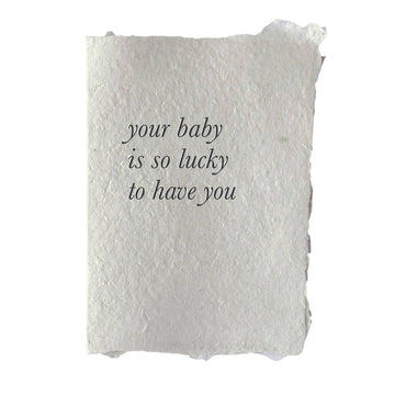 your baby is so lucky card