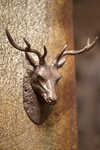 Large Cast Iron Mounted Buck