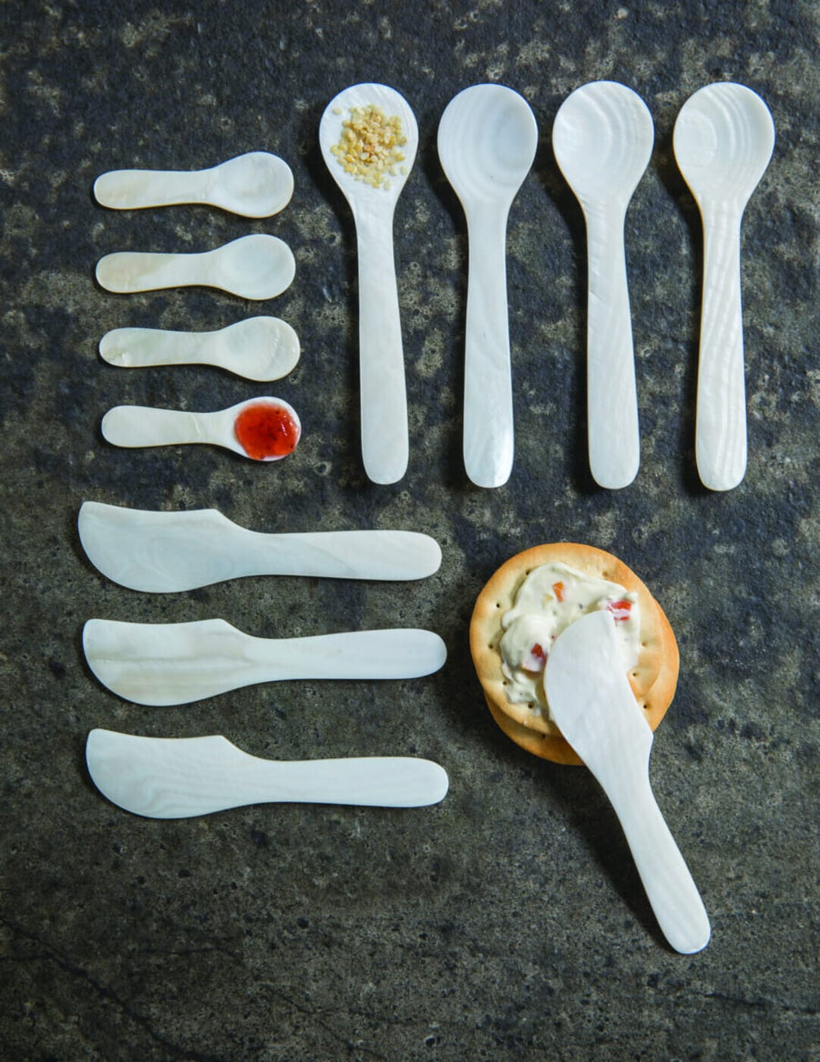 Seashell Spoons, Mini Set of 4