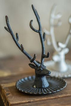 Pewter Buck / Stag Jewelry Holder