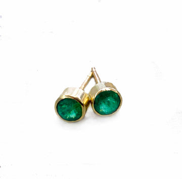 Selah Vie Fine Jewelry | 14k emerald studs