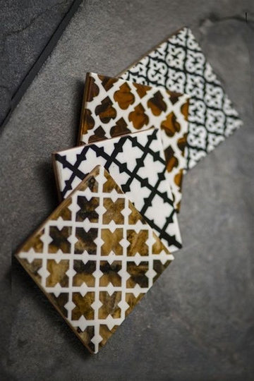 Set of Four Moroccan Style Coasters