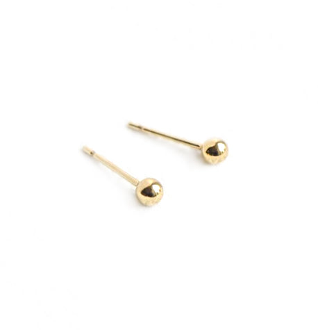 SELAH VIE | Tiny 14K Gold Ball Studs