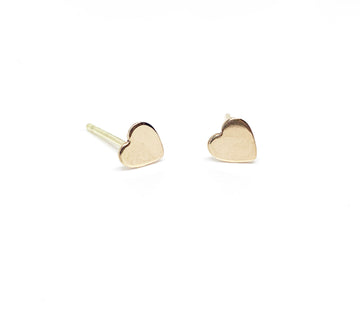 Selah Vie Fine Jewelry | Heart Stud Earrings