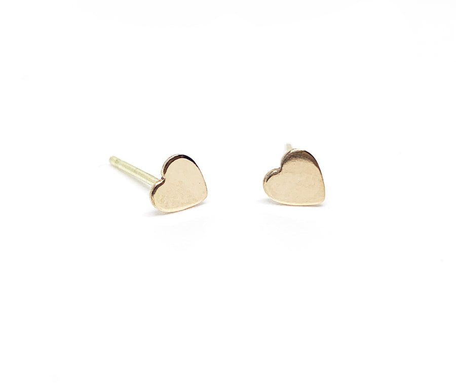 Selah Vie Fine Jewelry | Heart Stud Earrings