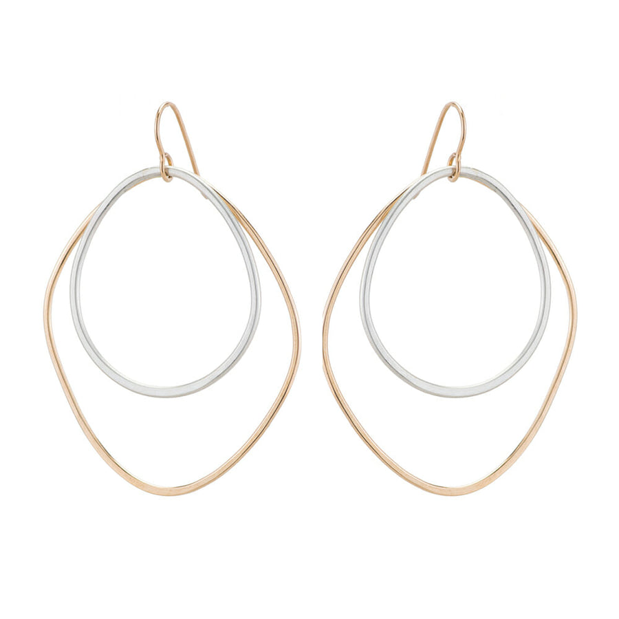 Colleen Mauer Designs | Large Double Angular Hoops
