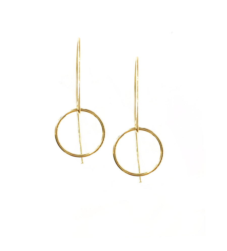 Selah Vie NYC | Circle Marquise Earrings