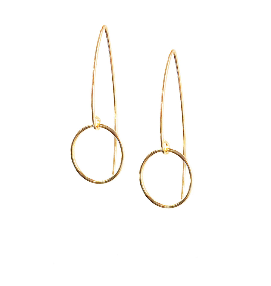 Selah Vie NYC | Circle Marquise Earrings