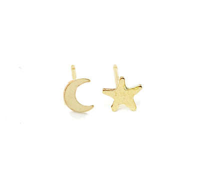 Selah Vie NYC | Star & Moon Earrings
