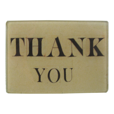 John Derian Company | Thank you 3.5x5 Mini Tray