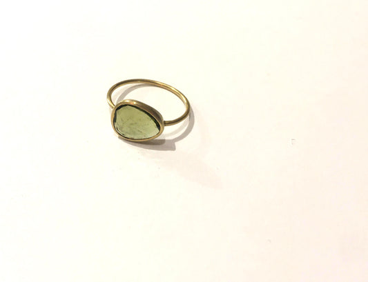 MARGARET SOLOW | 18K Gold Tourmaline Ring