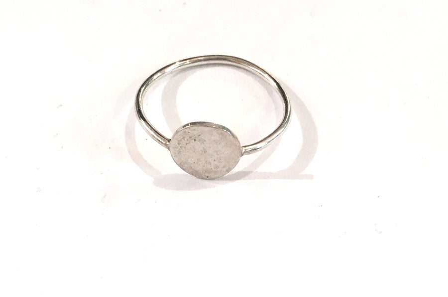 Hammered Disc Ring